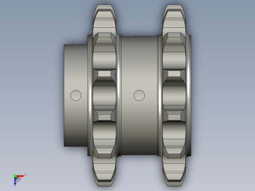 双排链轮16A-13俯视缩略图