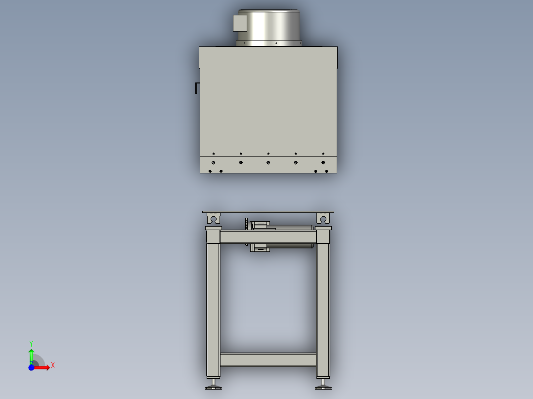 横移机--1前视图