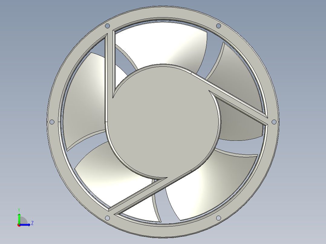 25489mmAC轴流风机AC轴流风扇TXA89S-254B1H左视图