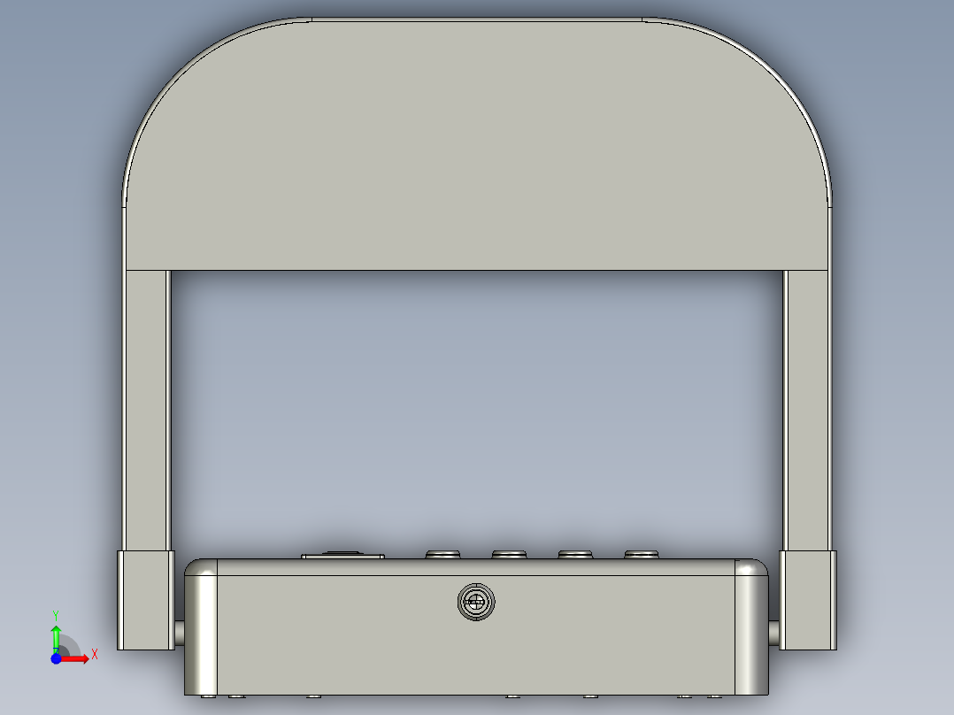 智能遥控地锁自动感应前视图
