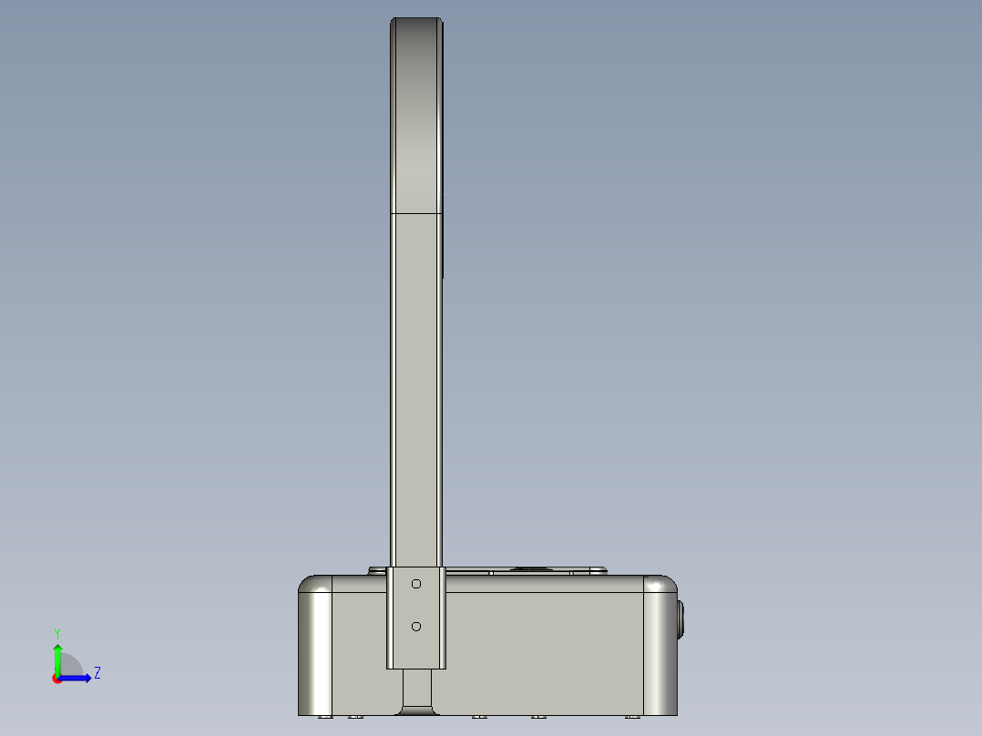 智能遥控地锁自动感应左视图