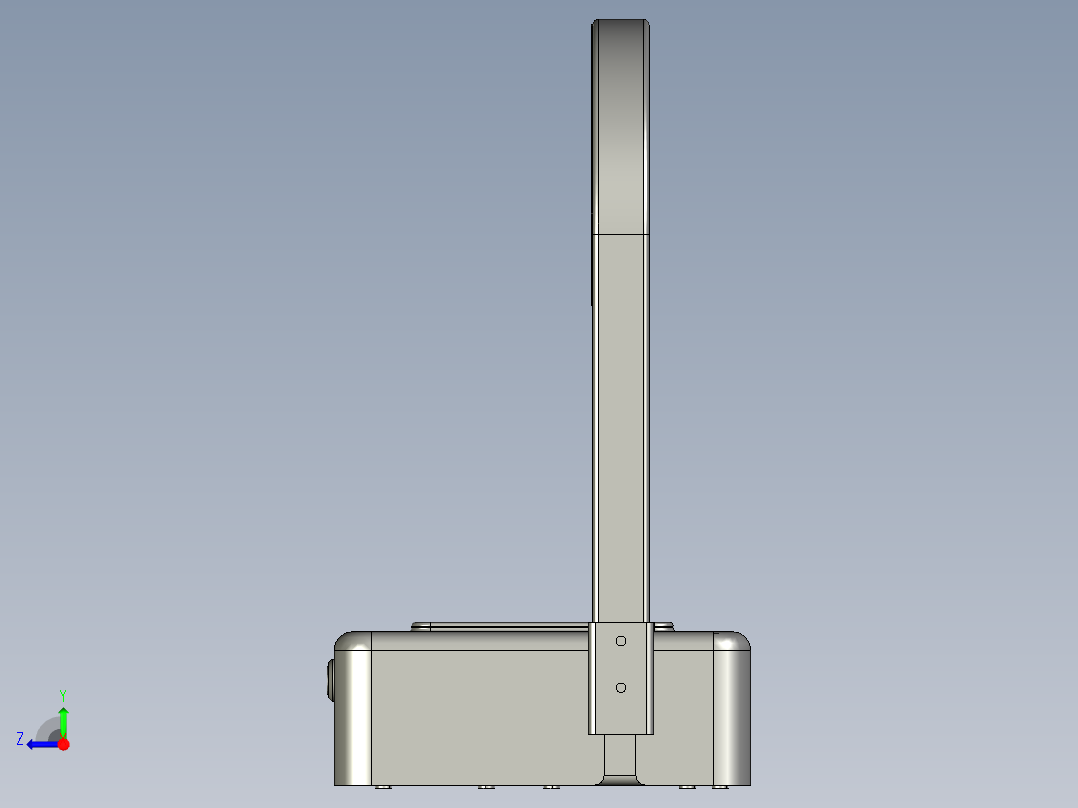智能遥控地锁自动感应右视图