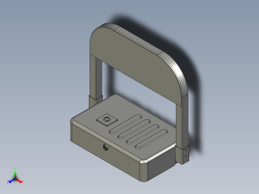 智能遥控地锁自动感应正等轴测缩略图