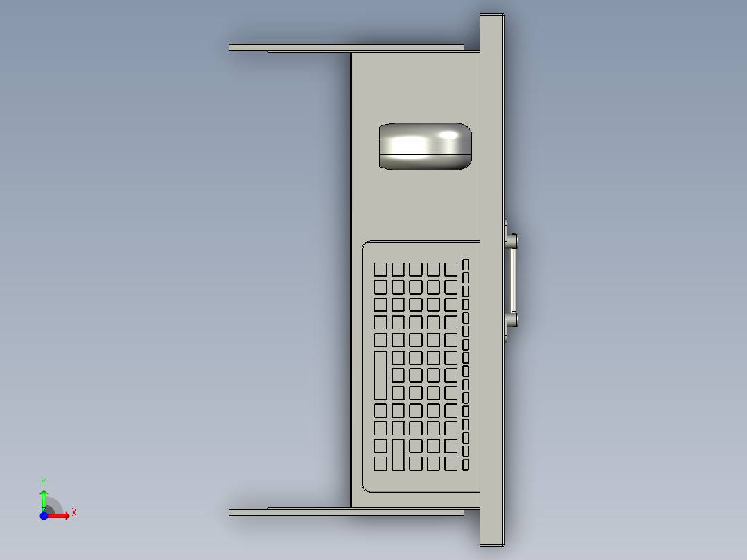 02-00-02键盘抽屉前视图