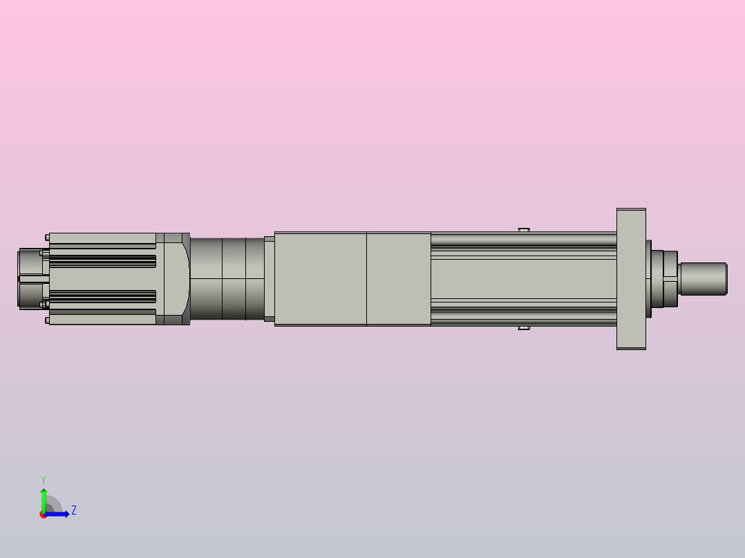 MTA125-100-P10-FF-D-K_-P2000W&amp;3000W-S3重载型电动缸左视图