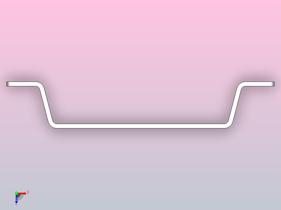 抽屉把手 120-M4俯视图