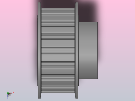 小凸缘型梯形齿同步带轮L型_SLDC-18-075-dc10-A俯视缩略图