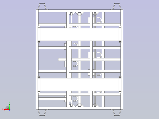 一汽-轿车消音器料架组合物流器具后视缩略图