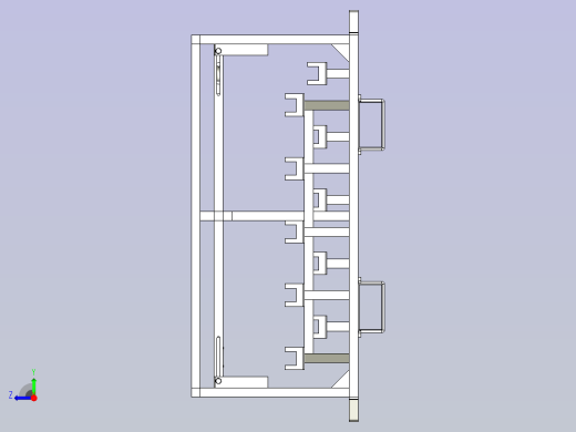 一汽-轿车消音器料架组合物流器具右视缩略图