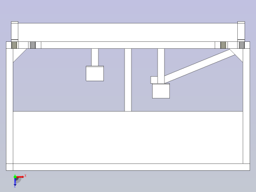 一汽-轿车消音器料架组合物流器具俯视缩略图