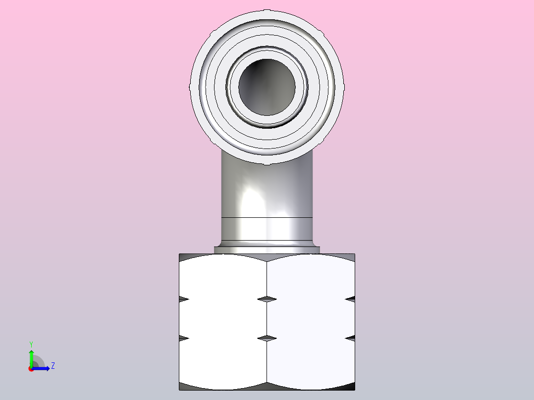 标准液压接头1EC48-8-8左视图