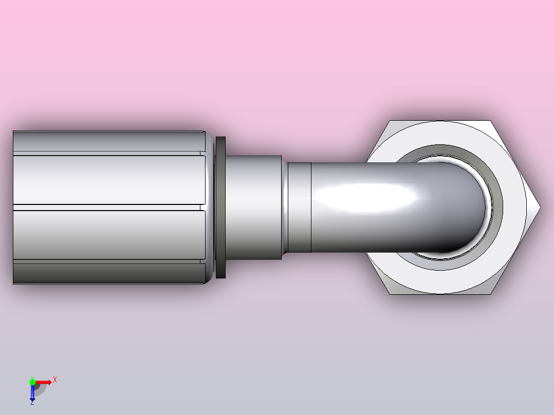 标准液压接头1EC48-8-8俯视图