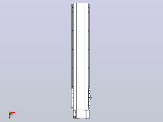 皮带直线轴半封闭可选导轨TPA-HNB-202D-140-L800-RP-C-P75-N3俯视缩略图