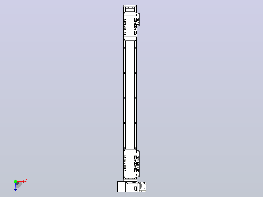 皮带直线轴双滑块型TPA-GCBS-50-P42-L200-LU-M10-N3俯视图
