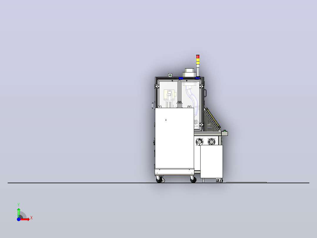 一款电阻焊机3D模型前视图