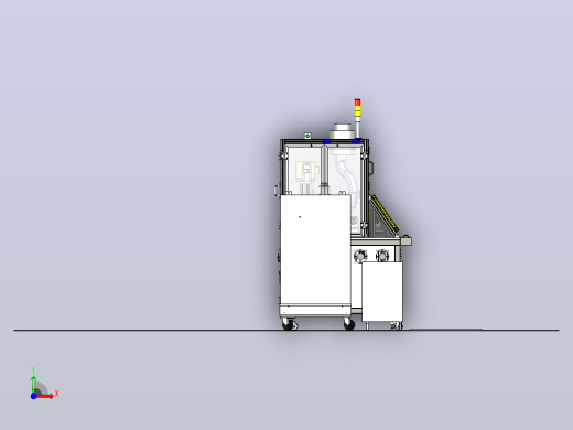 一款电阻焊机3D模型前视缩略图