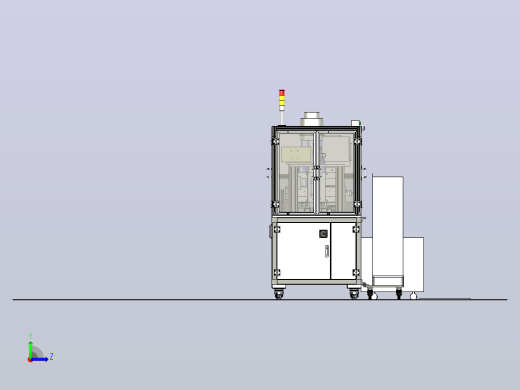 一款电阻焊机3D模型左视缩略图