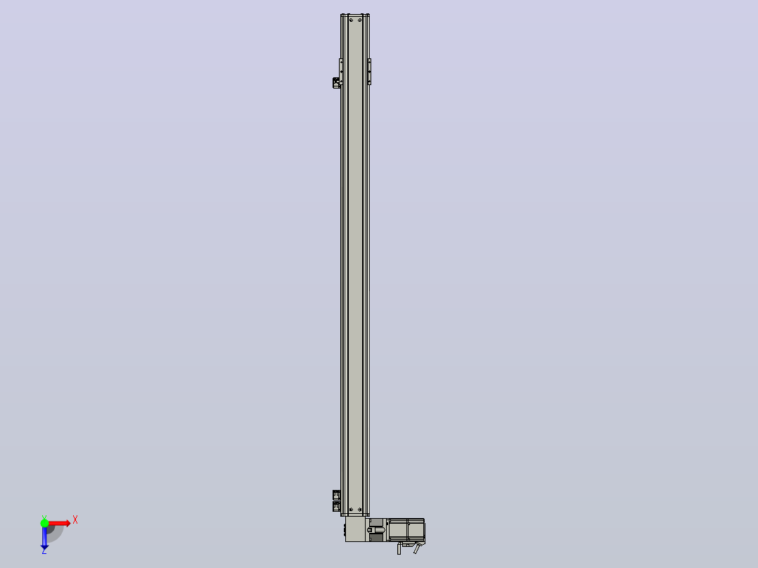 MT75BT半封闭皮带滑台[MT75BT.L80.1100.LT.P40.C3]俯视图