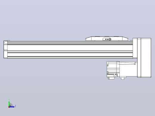 滚珠丝杠直线轴内置导轨TPA-GCR-50-1210C-L200-MP-M10-N3左视缩略图