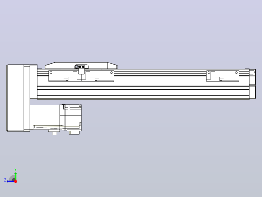 滚珠丝杠直线轴内置导轨TPA-GCR-50-1210C-L200-MP-M10-N3右视缩略图