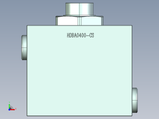 HDBA方型直线夹紧器HDBA0400-CS前视缩略图