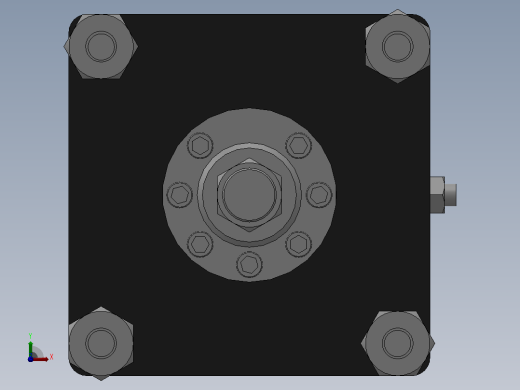 10A-3系列缓冲气缸[10A-3 SD 250 B 400]前视缩略图