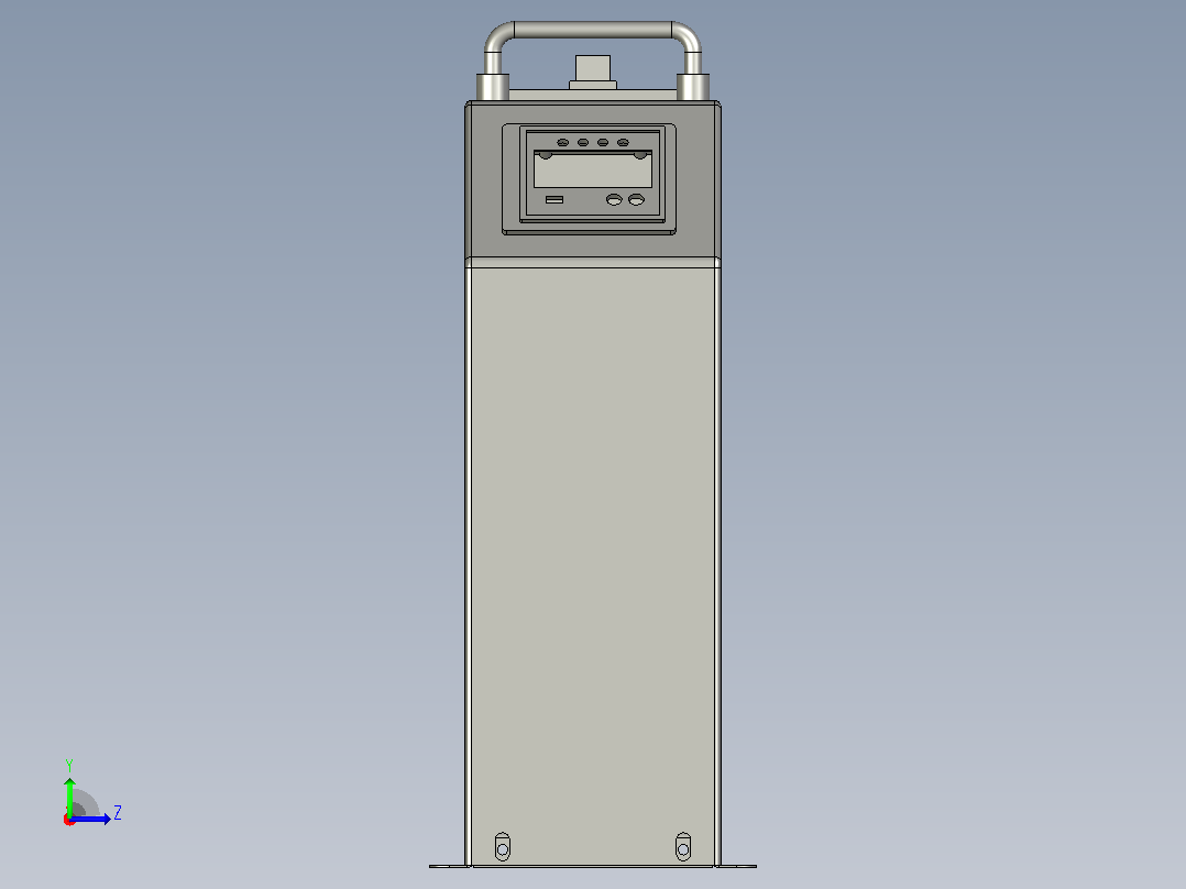 BAFB□-5~20-□-B智能组合式低电压并联电容器三维模型202310左视图