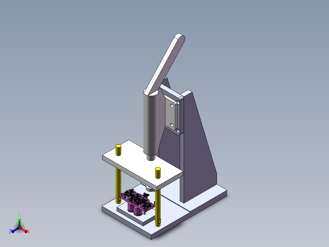 DBC测试工装正等轴测图