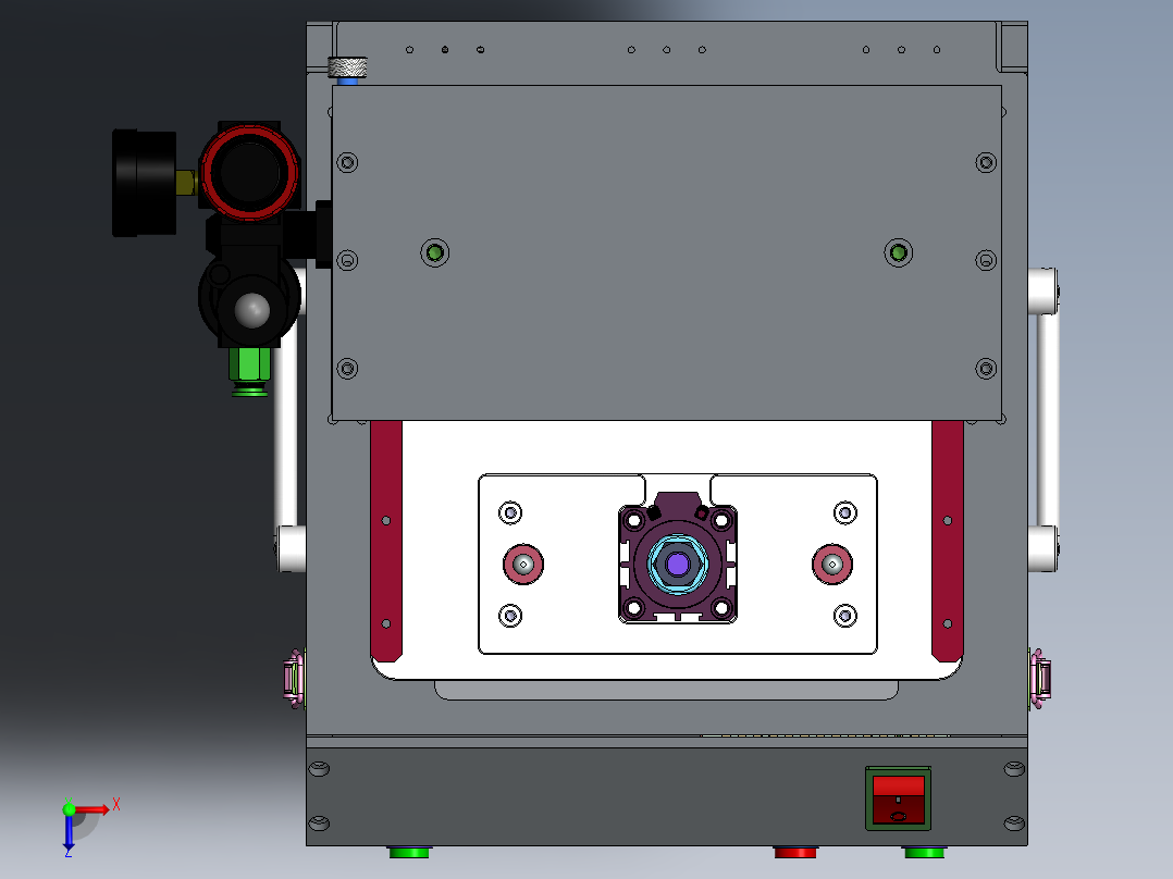 气动FCT测试治具俯视图