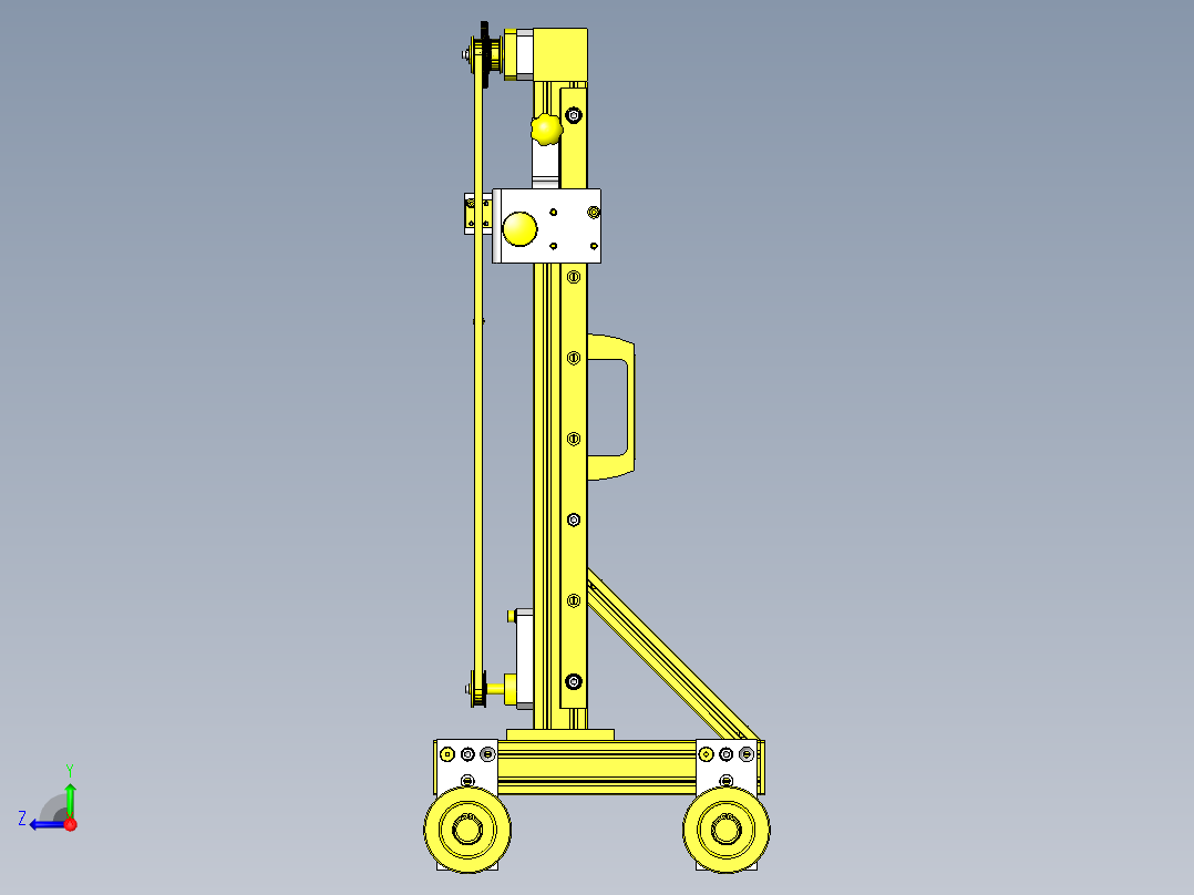 泡沫聚苯乙烯切断机构右视图