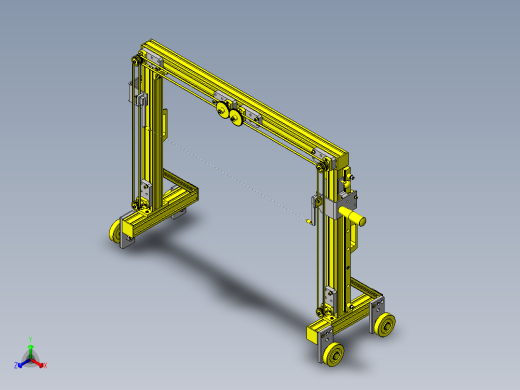 泡沫聚苯乙烯切断机构正等轴测缩略图