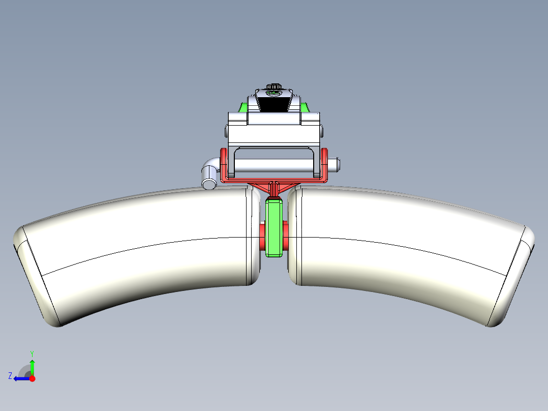 健身提踵垫板右视图