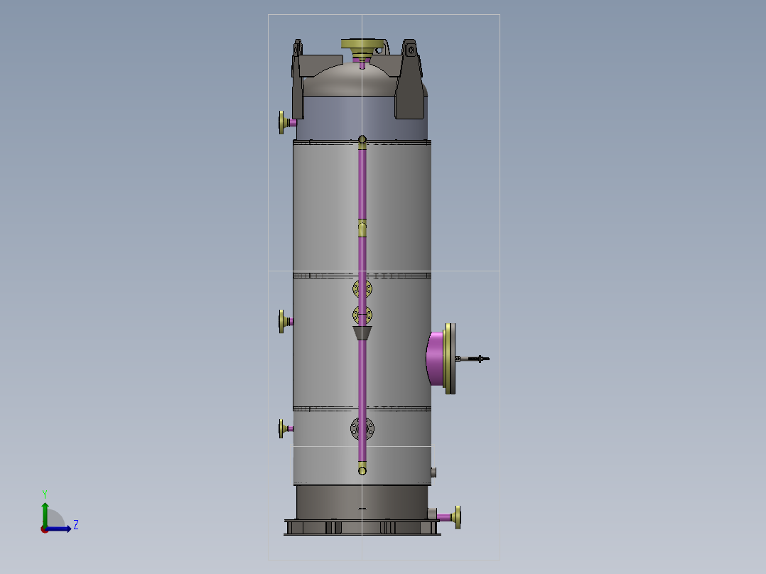 水密封鼓左视图