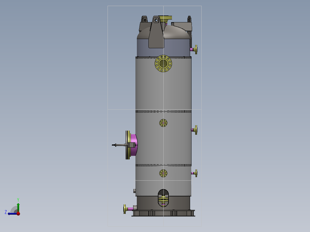 水密封鼓右视图