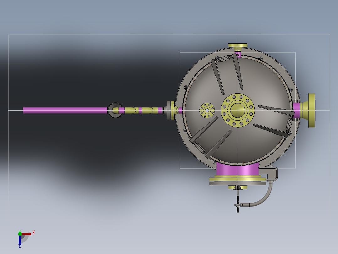 水密封鼓俯视图