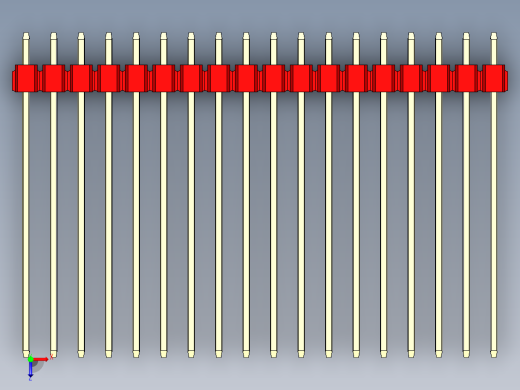 彩色公头100mil（2.54mm）系列-DS1021_red_2x18p_100mil_Type43_rev1.0俯视缩略图
