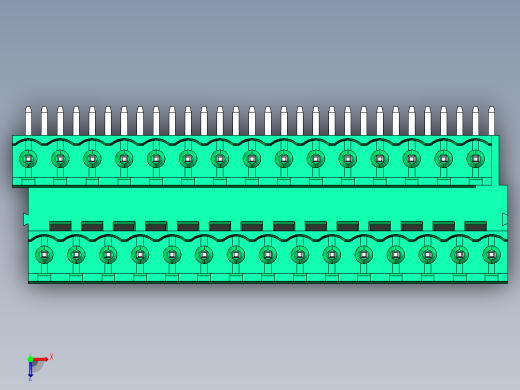 DEGSON 2EDG 系列 5.0mm 可插拔接线端子组-2EDGRT-5.0-30P-14-00AH俯视缩略图