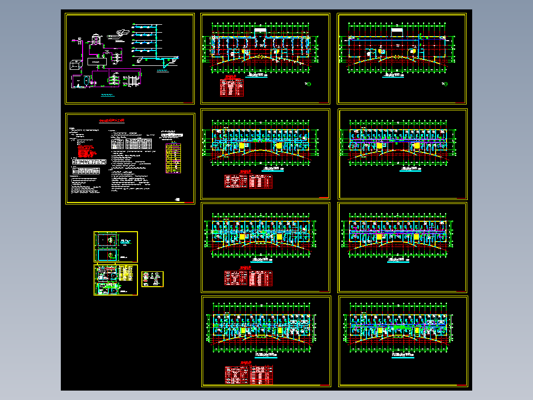 某五层办公楼中央空调设计图纸