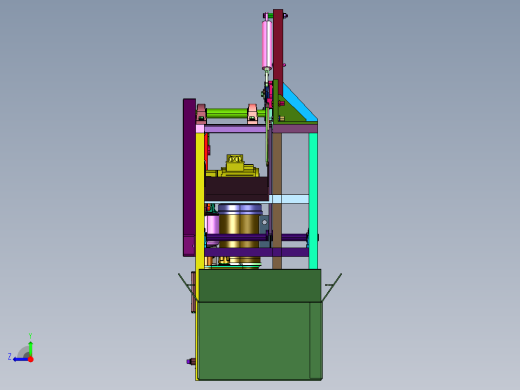 建筑钢筋方形框折弯机右视缩略图