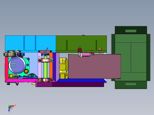 建筑钢筋方形框折弯机俯视缩略图