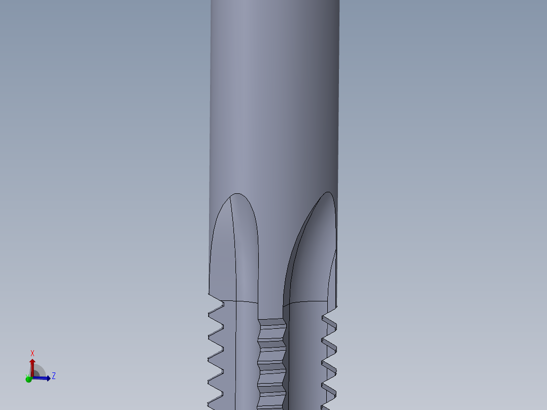 标准英制丝锥-Hand Tap 5-16-18 N1主视图