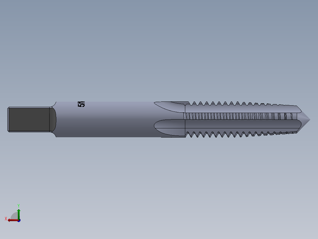 标准英制丝锥-Hand Tap 5-16-18 N1后视图