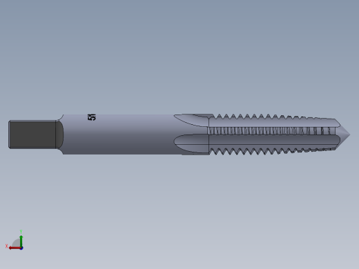 标准英制丝锥-Hand Tap 5-16-18 N1后视缩略图
