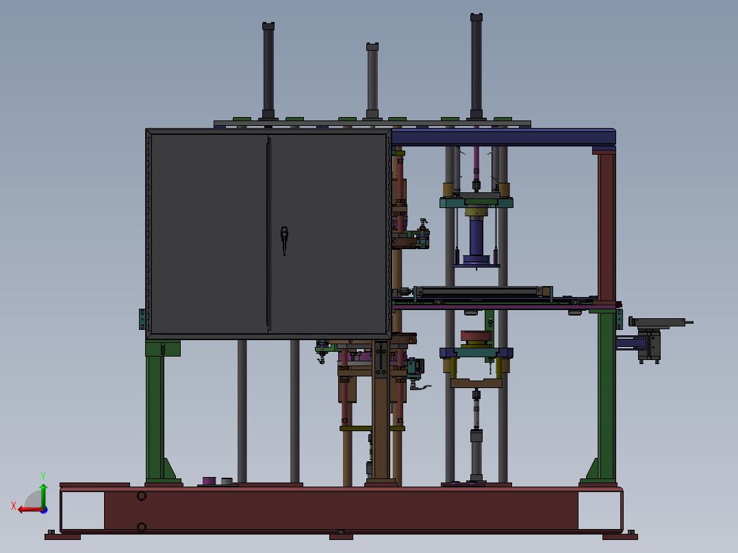 电机转子组装机(STEP)后视图
