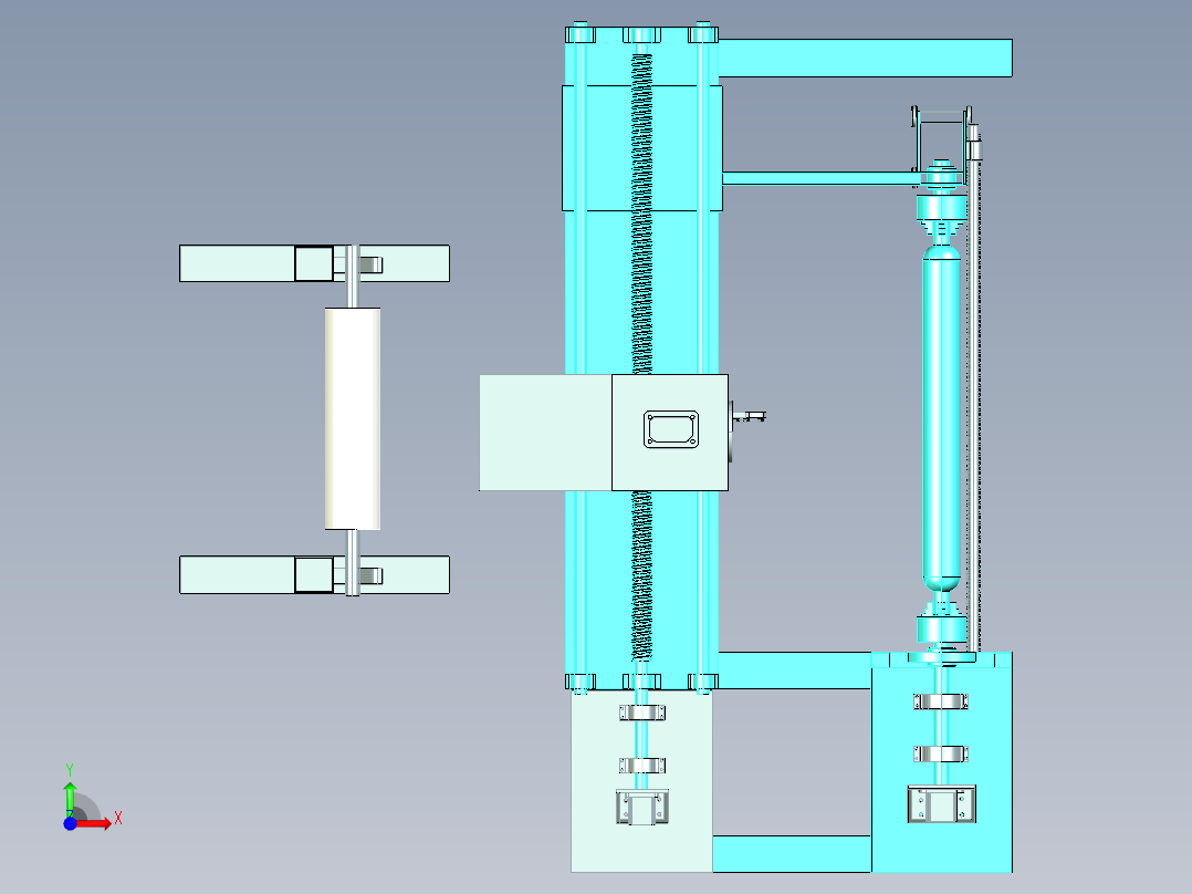纤维缠绕机前视图