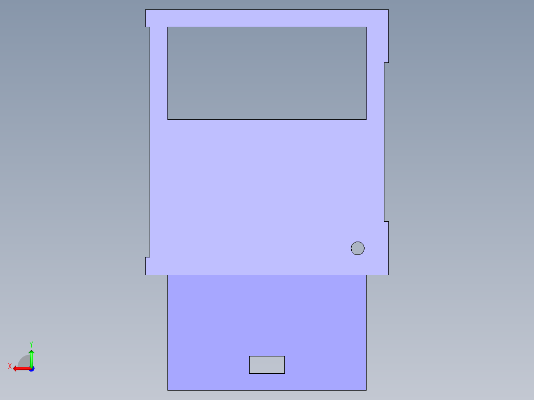机架设计后视图