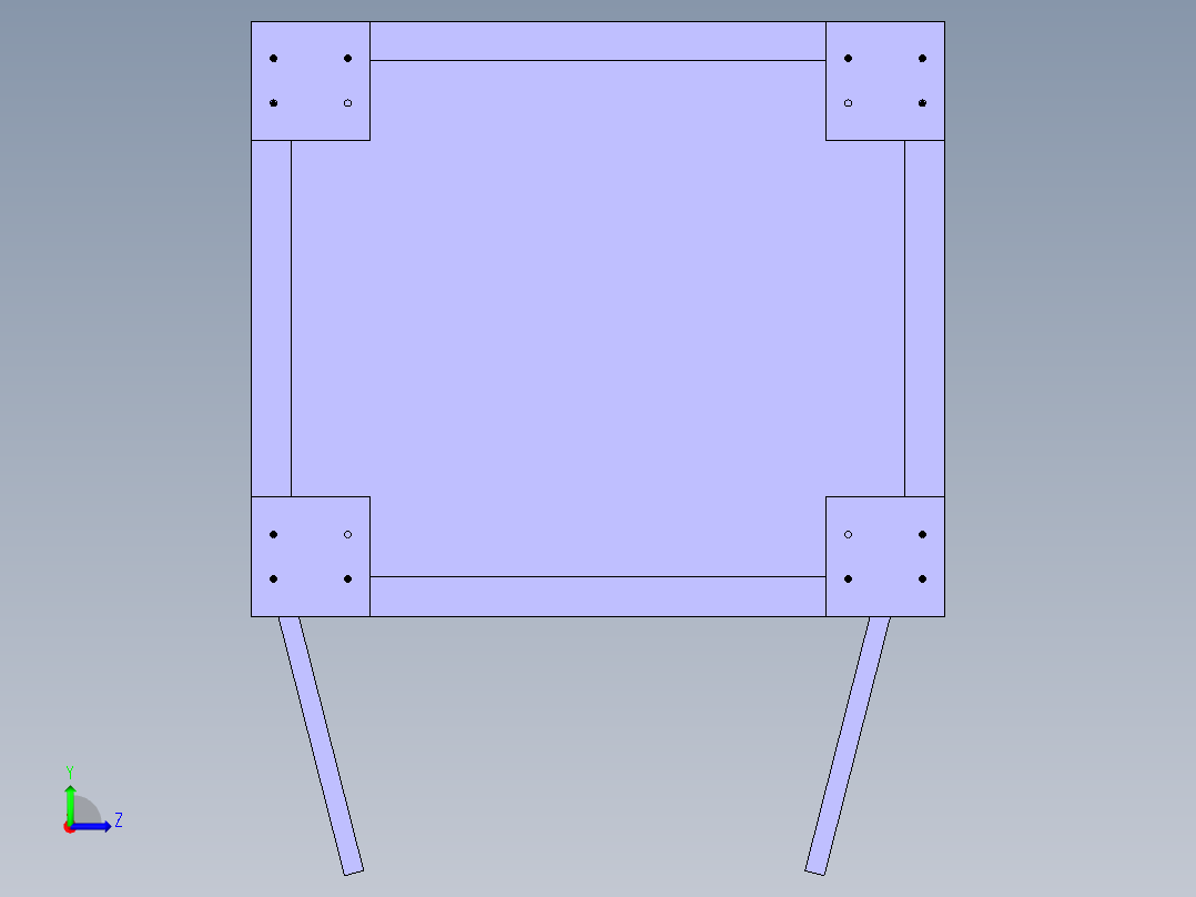 机架设计左视图