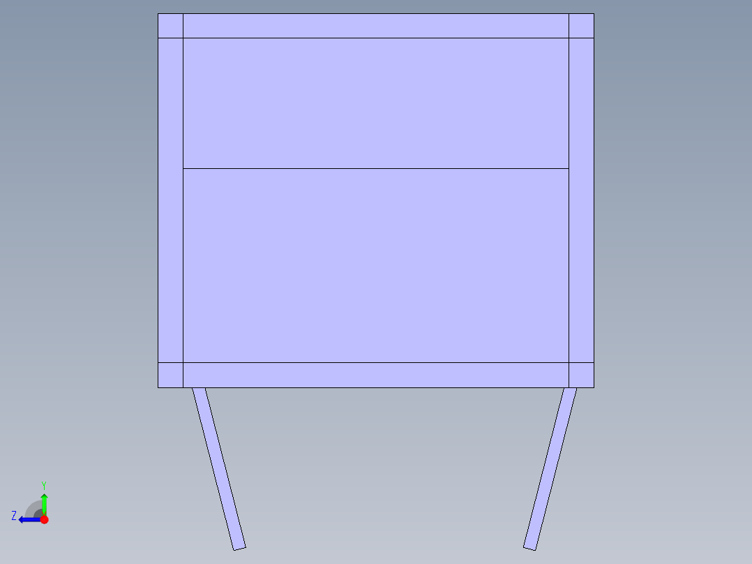 机架设计右视图