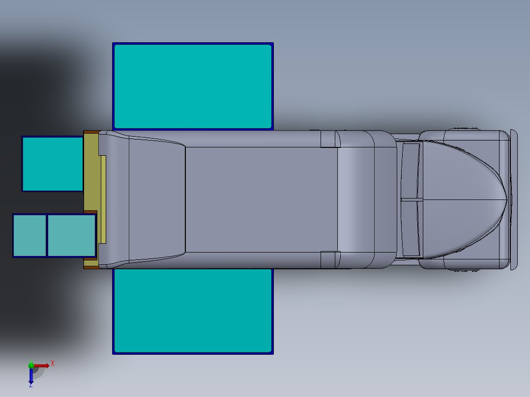 餐车设计俯视图