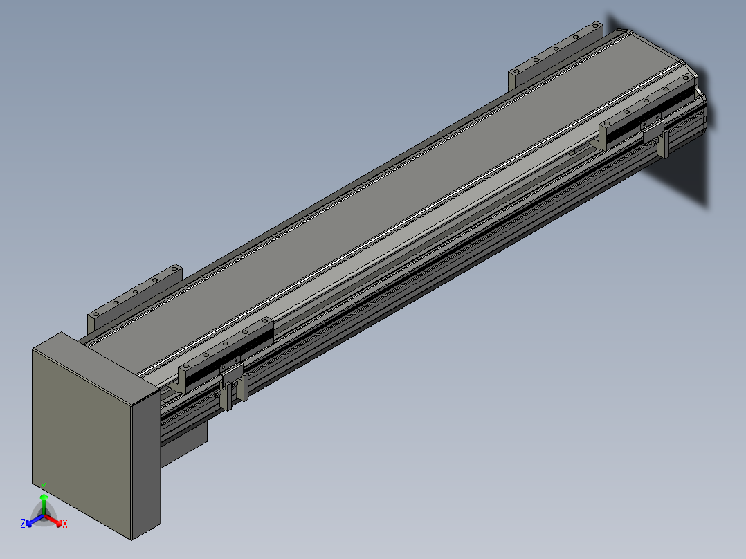 直线模组LHA170-S700-D设计图纸主视图